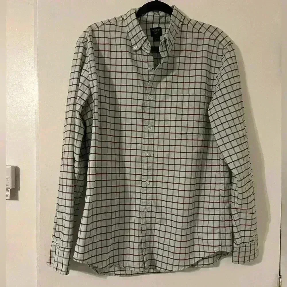 JCrew flex button down shirt size L (J133)